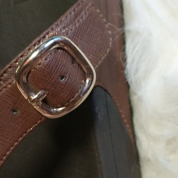 Fitflop "Lulu" Toe Post Sandals With Adjustable Buckle Sz 11 - Picture 7 of 11